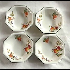Johnson Brothers FRESH FRUIT PATTERN Octagonal Bowls - price for 4